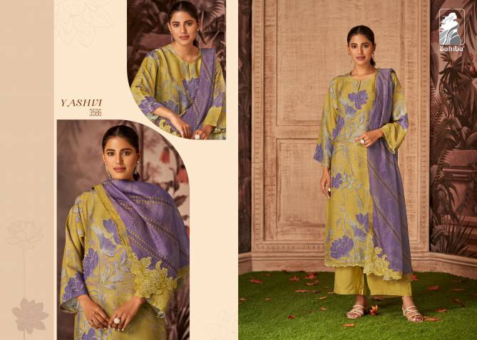 Yashvi By Sahiba Viscose Simmer Designer Dress Material Wholesale Online